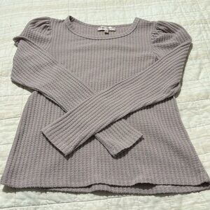 Philosophy Pink Super Soft Waffle Knit Long Sleeve